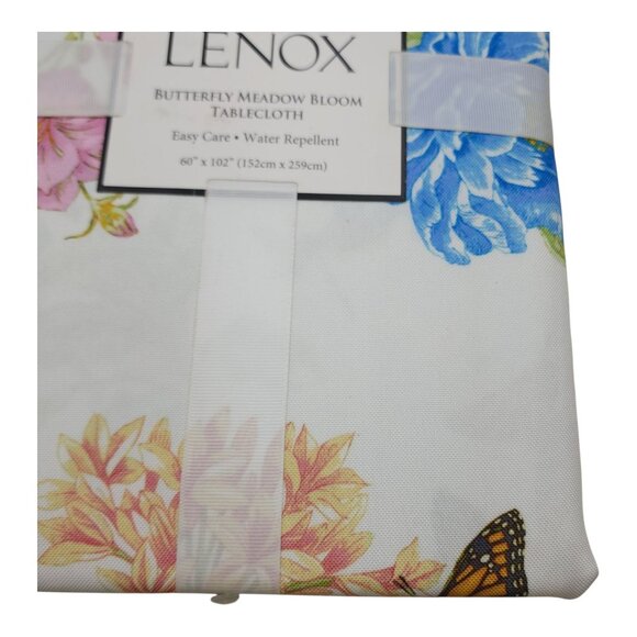 Lenox Butterfly Meadow Bloom Tablecloth 60" X 102" Water Repellent Easy Care - Picture 4 of 9
